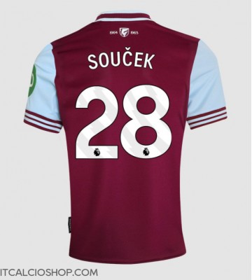 West Ham United Tomas Soucek #28 Prima Maglia 2024-25 Manica Corta